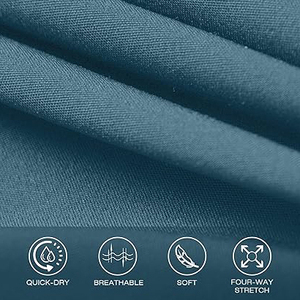 กางเกงขาสั้นเอวสูงสำหรับผู้หญิง แห้งเร็ว 2 in 1 มีซับใน เอวยางยืด เหมาะสำหรับเล่นกีฬา โยคะ ออกกำลังกาย มีกระเป๋า - Product Image 4