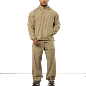 Men <b>Light</b> Green Stand Collar Puffer Jacket Zipper Closure Windproof Casual Outdoor Wear Polyester <b>Shell</b> Regular Fit Autumn Sty - Product Image 5