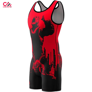 Nouveau design très demandé : Maillot de lutte pour homme avec impression de logo personnalisé, en Spandex/Polyester, séchage rapide et respirant - Product Image 1