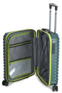 Valise rigide en PC avec serrure à clavier, 4 roues, verte, moderne, doublure en polyester, fermeture éclair unisexe - Product Image 4