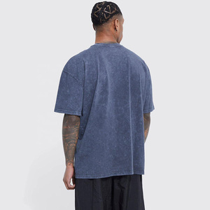 T-shirts délavés pour hommes en gros – Qualité supérieure, style personnalisé, décontractés, à manches courtes, en coton, grandes tailles, en promotion - Product Image 3