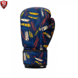 นวมชกมวยหนัง PU พิมพ์ลายแบบ Sublimation ปิดด้วยเวลโคร ระบายอากาศได้ดี สำหรับผู้ใหญ่ ใช้สำหรับฝึกซ้อม - Product Image 5