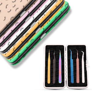 Latest Collection of Beautiful Lash Printed Magnetic Case For Eyelash Tweezers <b>Storage</b> Case Lash Tweezers With Custom Logo - Product Image 2