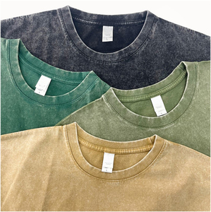 Camiseta de Manga Corta con Cuello Redondo, 100% Algodón, Tejido de Punto Grueso, Corte Regular, Personalizable con Impresión, Venta al Por Mayor de Fábrica - Product Image 2