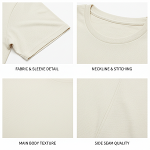 T-shirt de sport en jersey 100 % coton de haute qualité, motif uni, coupe classique, pour homme, épais, écologique et respirant - Product Image 6