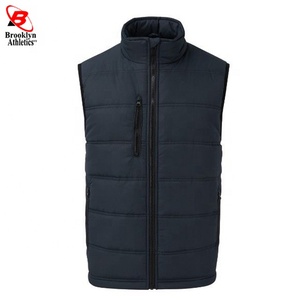 Gilets en duvet de coton sans manches à col montant de qualité supérieure Veste d'hiver avec logo réfléchissant haute visibilité personnalisable Prix - Product Image 4