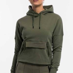 Sudadera Deportiva de Algodón Estampada para Mujer, Sudadera de Invierno con Capucha, Bolsillos Delanteros, Mangas Largas, Tejida, Personalizable - Product Image 3