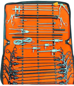 Juego de Instrumentos para Cirugía Laparoscópica, Kit Quirúrgico Mínimamente Invasivo Completo con Trócares, Pinzas, Tijeras, Portaagujas - Product Image 1