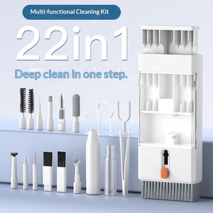 <span class=keywords><strong>Kit</strong></span> <span class=keywords><strong>de</strong></span> Limpieza <span class=keywords><strong>de</strong></span> Teclado, <span class=keywords><strong>Kit</strong></span> <span class=keywords><strong>de</strong></span> Limpieza <span class=keywords><strong>de</strong></span> Electrónicos con Cepillo Grande Retráctil, <span class=keywords><strong>Kit</strong></span> <span class=keywords><strong>de</strong></span> Herramientas Multiusos Portátil 20 en 1 para Teléfonos - Product Image 2