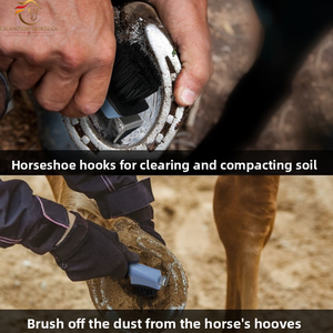 Herramienta Profesional Reutilizable de Acero Inoxidable para Limpiar Pezuñas de Caballo, con Agarre Suave y Fuerte, Cepillo Esencial para el Cuidado Ecuestre - Product Image 3