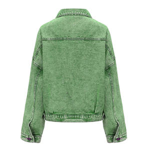 Chaquetas Vaqueras de Mujer al por Mayor, Tendencia 2026, Imprescindibles para el Estilo Urbano Y2K, Oversize, Cortas, Lavado Vintage, Transpirables - Product Image 3