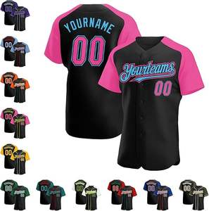 Camiseta de Béisbol Personalizada, Transpirable, de Poliéster, con Logotipo del Equipo, Nombre y Número, Uniforme OEM - Product Image 4