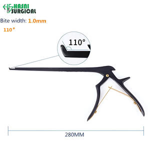 Pinza Kerrison de Acero Inoxidable, Manual, Negra, 90 Grados, Ancho de Mordida 1.0 mm, Certificación CE, Instrumento de Cirugía General y Ortopedia - Product Image 6
