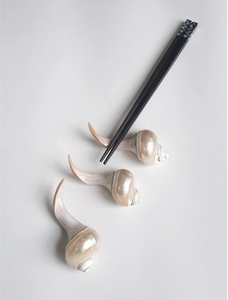 Reposapalillos Artesanal de Concha Natural de Vietnam, Material Costero Marino para Decoración de Mesa de Comedor Fino - Product Image 6