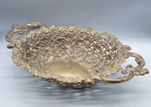 Oferta Especial: Frutero Ovalado de Latón, Tazón para Dulces y Bandeja para Joyas con Asas Laterales, Elegante Plato de Latón para Joyas - Product Image 5