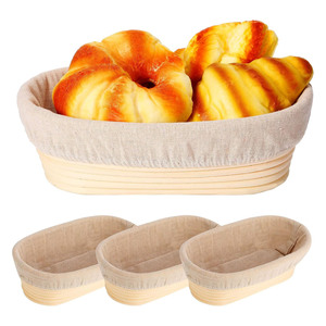 Wholesale Delicate Oval Rattan Dough Proofing <b>Basket</b> Handcrafted Natural Cane <b>Bread</b> Rising <b>Basket</b> For Sourdough Baking Tool - Product Image 1