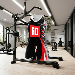 Haut de sport pour femme, col rond, manches longues, couleur unie, coupe classique, extensible dans quatre directions, 100 % polyester - Product Image 2