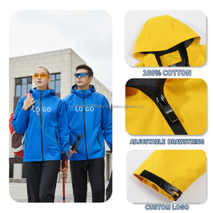 Logotipo personalizado impermeable Plus polar Zip Up chaquetas al aire libre ropa de trabajo chaqueta cortavientos - Product Image 3