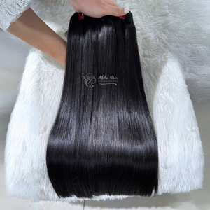 8inch Natural Color <b>Mirror</b> Bone Straight Hair Extensions Orange Colors 10A 12A Super Double Drawn Vietnamese Human Hair Bundles - Product Image 4