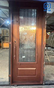 Puerta de Entrada de Hierro Forjado con Motivo de Estrella Arquitectónica 2026, Puerta Frontal de Seguridad Decorativa de Lujo Personalizada para Exteriores de Villas - Product Image 4