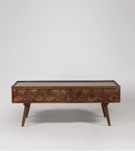Table basse Cassandra de style mid-century, table basse moderne pour salon, coin canapé, meubles en bois élégants, décoration intérieure - Product Image 5