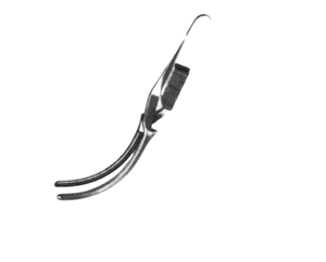Pince chirurgicale vasculaire de précision DeBakey incurvée de 7,5 cm, en acier inoxydable, instrument chirurgical cardiovasculaire - Product Image 5