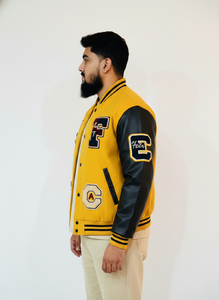 Custom Wholesale <b>Men</b> <b>Varsity</b> <b>Jackets</b> Letterman <b>Jackets</b> Custom Baseball Letterman <b>Varsity</b> <b>Bomber</b> <b>Jacket</b> - Product Image 3