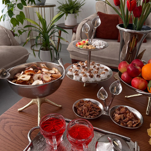Support à cadeaux luxueux, bol en métal de qualité supérieure, design décoratif de luxe, pour une utilisation moderne à la maison - Product Image 1
