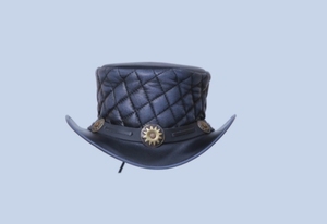 Chapeau de cowboy en cuir occidental de qualité supérieure, pour ranch, équitation, rodéo, extérieur, mode, à large bord, durable, fait main, de qualité - Product Image 4