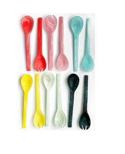 Cuchara para Ensalada de Resina Moderna de Primera Calidad con Mango Largo y Resistente al Calor, Utensilios para Ensaladas para Servicios de Catering Profesional - Product Image 5