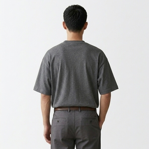 เสื้อยืดโอเวอร์ไซส์สะพายไหล่ผลิตจากผู้ผลิตเครื่องแต่งกายฉลากส่วนตัว - Product Image 2