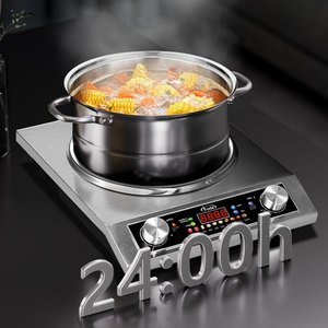 Cuisinière à induction professionnelle Silver Crest, simple foyer, corps en acier inoxydable, 3500W, contrôle de la puissance, chauffage rapide, pour comptoir - Product Image 4
