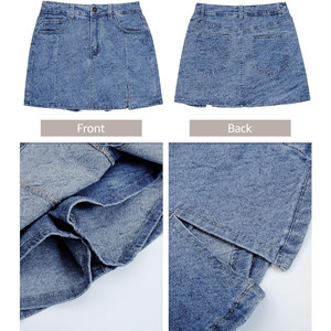 Falda Vaquera de Secado Rápido, Transpirable, Último Estilo, Diseño Personalizado, Falda Vaquera para Mujer - Product Image 5