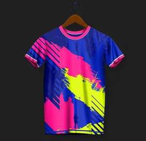 Men's Short Sleeve O-Neck <b>T</b>-<b>Shirt</b> Geometric Pattern <b>Silk</b> Screen Printing Quick Dry Anti-Shrink Regular Fit Polyester Knitted - Product Image 4