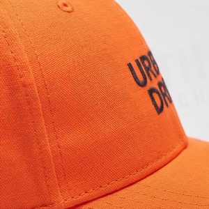 หมวกเบสบอล Urban Drift สีส้ม 6 แผง ปักโลโก้ ทรงฟิต ใส่ได้ทั้งชายหญิง สไตล์สตรีท - Product Image 5