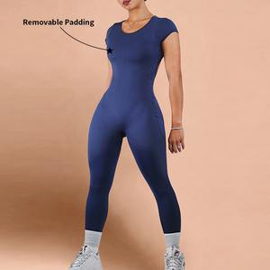 Mono de yoga sin costuras para mujer, de una pieza, sin espalda, transpirable, ajustado, para fitness y gimnasio - Product Image 4