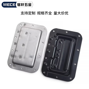 Accessoires pour flight case en acier inoxydable 304 avec poignée de traction dissimulée, coque de l'unité principale, poignée à ressort, poignée de levage pour boîte de transport - Product Image 5