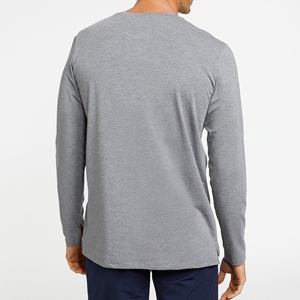 Camisetas de Manga Larga para Hombre, Nueva Moda, 100% Algodón, Tejido de Lana, Duraderas, Personalizables, Antiarrugas, Gran Venta, Tendencia - Product Image 2