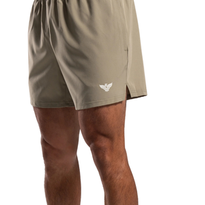 <b>Mens</b> Khaki Solid <b>Bermuda</b> Running <b>Shorts</b> Quick Dry Lightweight Athletic Gym Workout Training with Pockets - Product Image 5