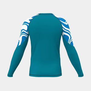 เสื้อแรชการ์ดแขนยาว ผลิตจากโพลีเอสเตอร์/สแปนเด็กซ์ ระบายอากาศได้ดี เป็นมิตรต่อสิ่งแวดล้อม พร้อมโลโก้ด้านหน้า สำหรับผู้ใหญ่ - Product Image 2