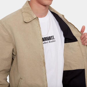 Durable OEM Custom Men's <b>Canvas</b> <b>Work</b> <b>Jacket</b> Streetwear Outdoor Oversize Style Vintage Washed Look winter <b>jacket</b> - Product Image 6