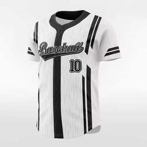 Maillot de baseball personnalisé à séchage rapide, maillot de sport unisexe athlétique 100 % polyester à manches courtes pour équipe - Product Image 6