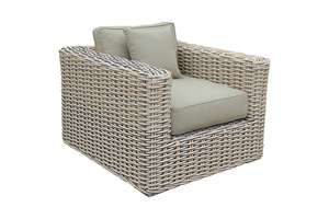 Outdoor Rattan <b>Sofa</b> Set with UV-Resistant PE Wicker and High-Density Foam Cushions for <b>Garden</b> Patio Use - Product Image 3