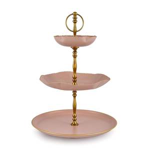 Support à gâteau rond en métal durable, présentoir à desserts haut de gamme, plateau de service pour cupcakes, pour décoration de mariage et fêtes, à prix avantageux - Product Image 1