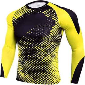 Combinaison de protection respirante à séchage rapide en spandex/polyester avec logo personnalisé imprimé par sublimation pour la gym, le surf, la plongée, le MMA, le BJJ, unisexe - Product Image 6