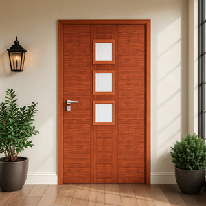 Porte de salle de bain en PVC haute résistance, étanche et anti-humidité, design contemporain pour intérieurs résidentiels modernes - Product Image 1