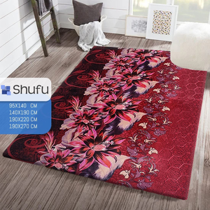 Tapis en polyester doux à bords épais, design moderne confortable, antidérapant, anti-allergique, motif abstrait, prêt pour l'aspiration - Product Image 2