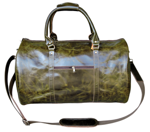 Outdoor Portable Luxury Sport Gym PU Leather Wet Dry Overnight Weekender Tote Portable <b>Luggage</b> Duffle Travel Bag - Product Image 3