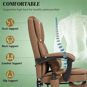 Sedia da Gaming e Relax Marrone per Uso Computer - Product Image 4