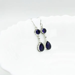 Pendientes Colgantes de Plata de Ley 925 con Peridoto Oxidado |   Pendientes de Peridoto Natural en Forma de Gota |   Joyería de Plata con Piedras Preciosas al por Mayor - Product Image 6